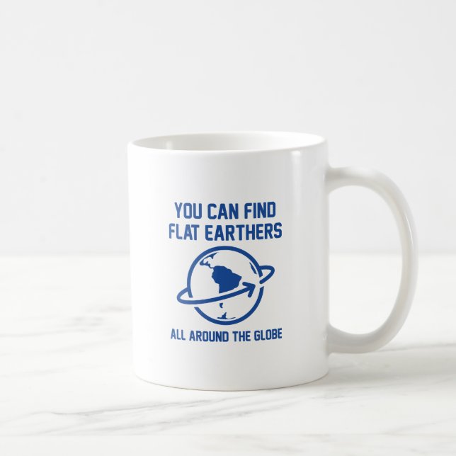 Flat Earthers Globe Kaffeetasse (Rechts)