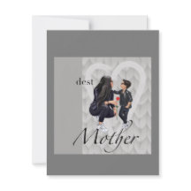 Flat Grußkarte Glücklichen Muttertag an den Jungen