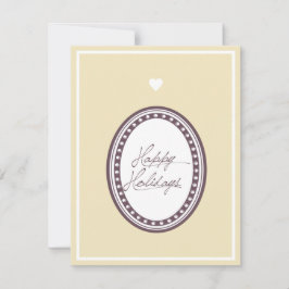 Flat Happy Holiday Card Feiertagskarte