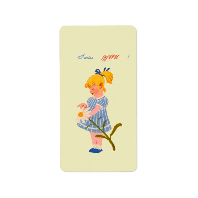 Flat Holiday Card Adressaufkleber (Vorne)