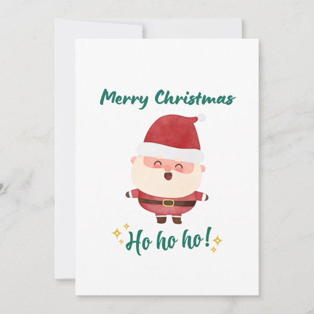 Flat Holiday Card Feiertagskarte (Vorderseite)