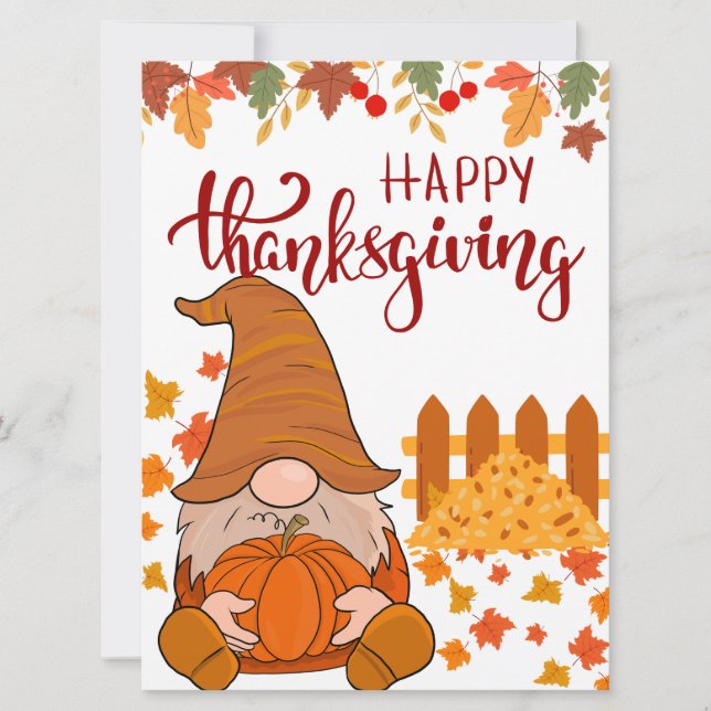 Flat Holiday Card Feiertagskarte (Vorderseite)