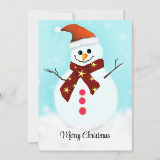 Flat Holiday Card Feiertagskarte