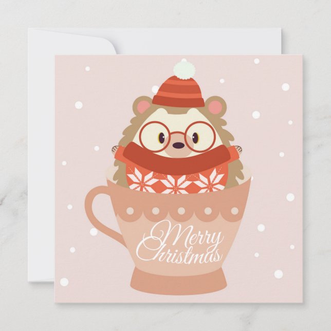 Flat Holiday Card Feiertagskarte (Vorderseite)