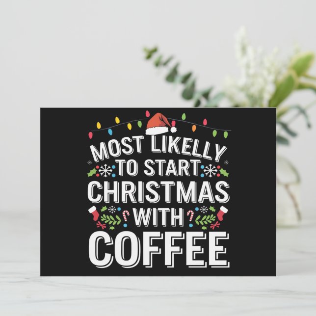 Flat Holiday Card Feiertagskarte (Stehend Vorderseite)