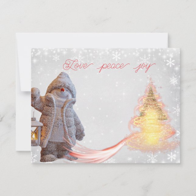 Flat Holiday Card Feiertagskarte (Vorderseite)