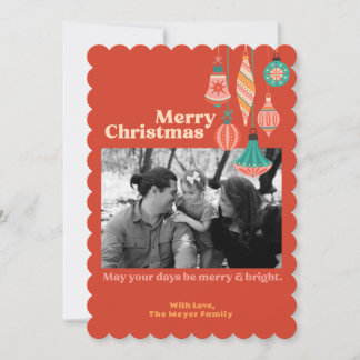 Flat Holiday Card Feiertagskarte