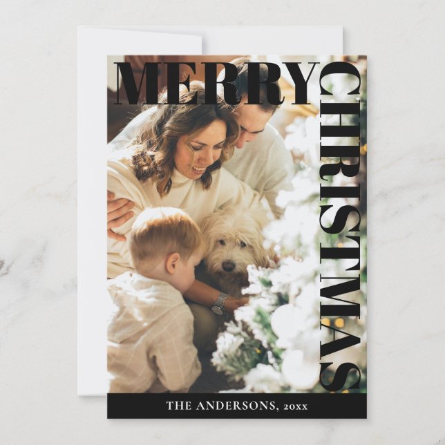 Flat Holiday Card Feiertagskarte (Vorderseite)