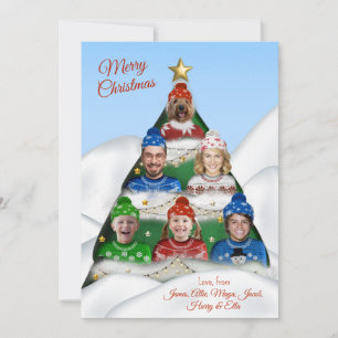 Flat Holiday Card Feiertagskarte