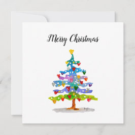 Flat Holiday Card Feiertagskarte