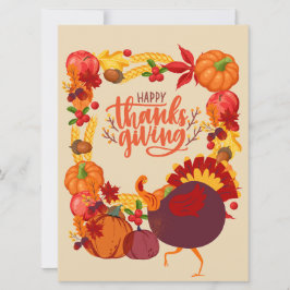 Flat Holiday Card Feiertagskarte