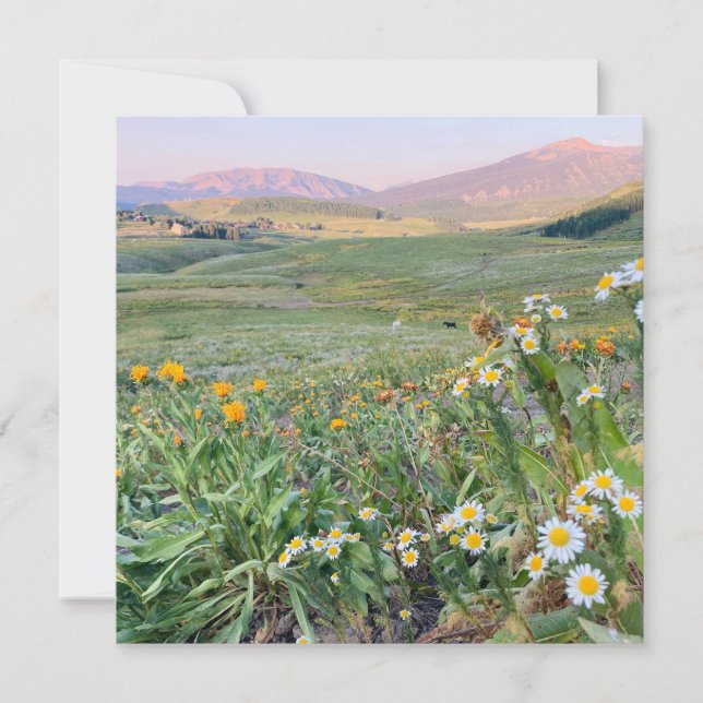 Flat Holiday Card Feiertagskarte (Vorderseite)