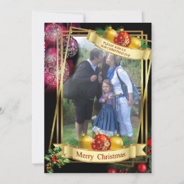 Flat Holiday Card Feiertagskarte