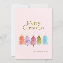 Flat Holiday Card Feiertagskarte