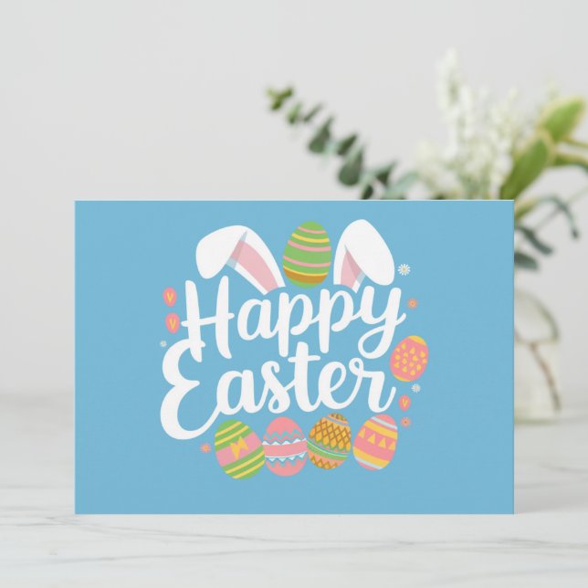 Flat Holiday Card Feiertagskarte (Stehend Vorderseite)