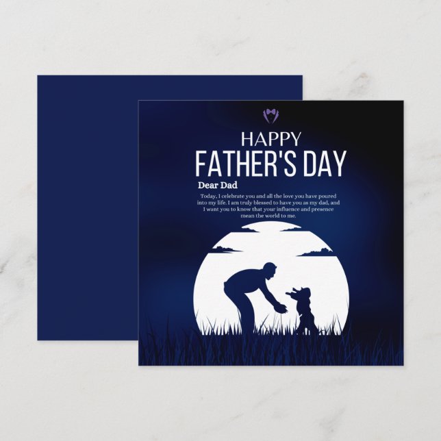 Flat Holiday Card Feiertagskarte (Vorne/Hinten)