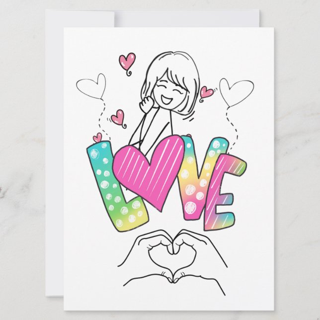 Flat Holiday Card Feiertagskarte (Vorderseite)