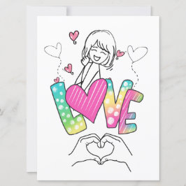 Flat Holiday Card Feiertagskarte