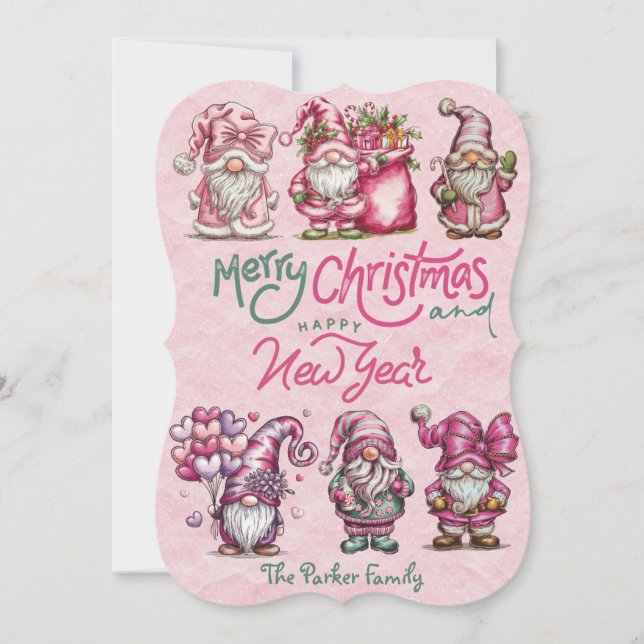 Flat Holiday Card Feiertagskarte (Vorderseite)