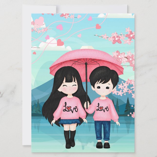 Flat Holiday Card Feiertagskarte (Vorderseite)