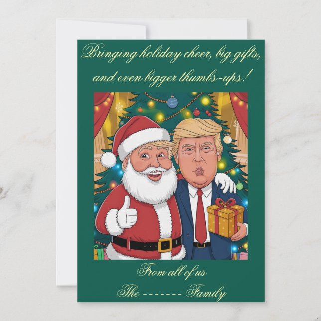 Flat Holiday Card Feiertagskarte (Vorderseite)