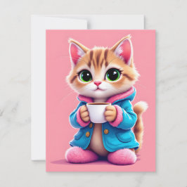 Flat Holiday Card Feiertagskarte