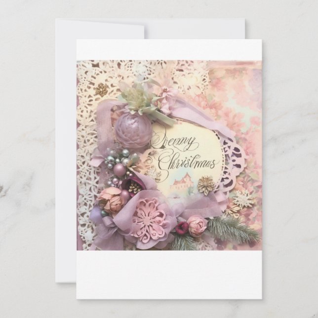 Flat Holiday Card Feiertagskarte (Vorderseite)