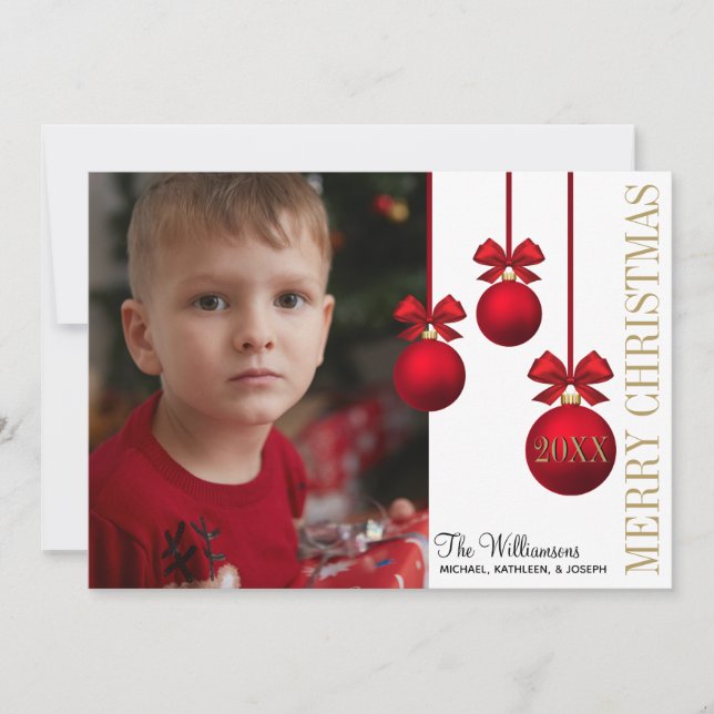 Flat Holiday Card Feiertagskarte (Vorderseite)