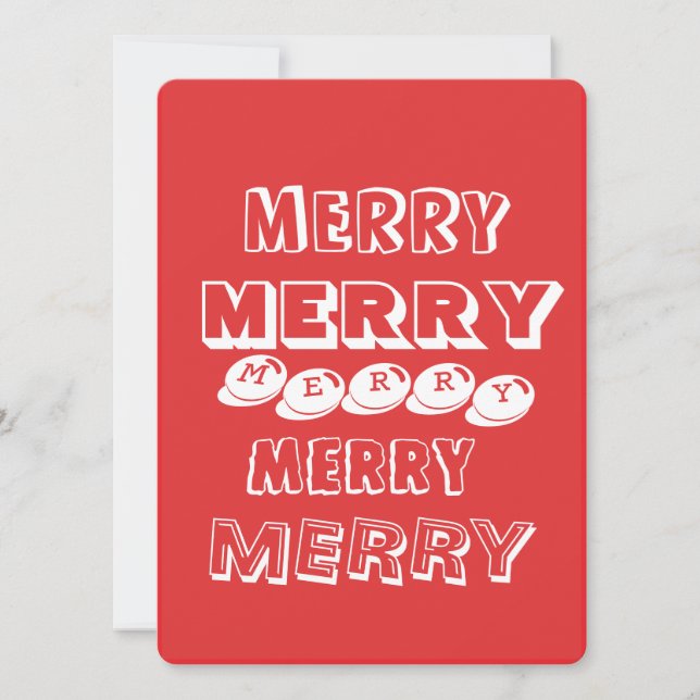 Flat Holiday Card Feiertagskarte (Vorderseite)