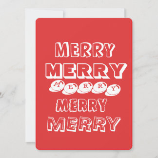 Flat Holiday Card Feiertagskarte