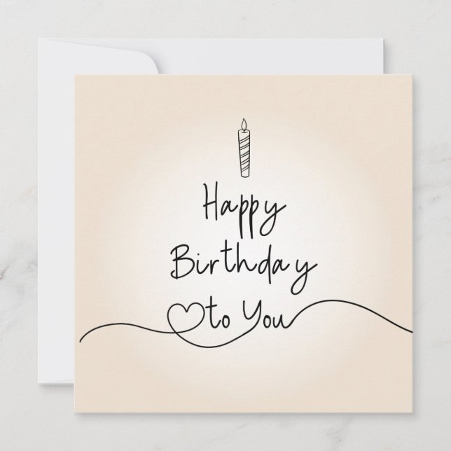 Flat Holiday Card Feiertagskarte (Vorderseite)