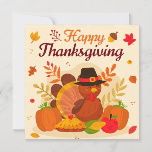 Flat Holiday Card Feiertagskarte