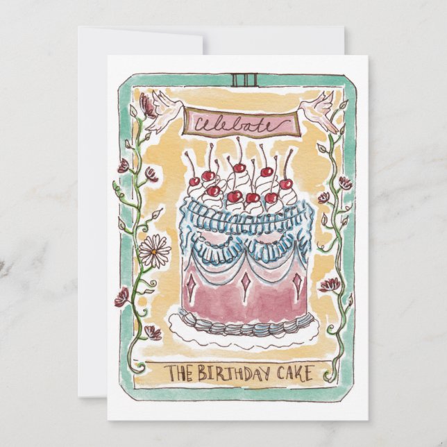 Flat Holiday Card Feiertagskarte (Vorderseite)