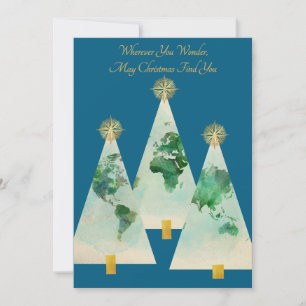Flat Holiday Card Feiertagskarte