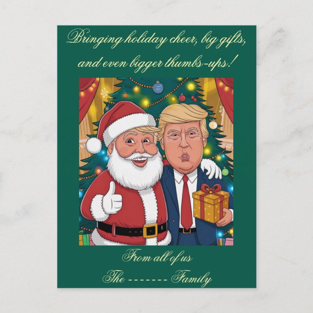 Flat Holiday Card Feiertagspostkarte (Vorderseite)