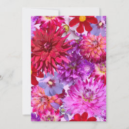 Flat Holiday Card Große Blumenkarte Feiertagskarte