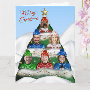 Flat Holiday Card Karte