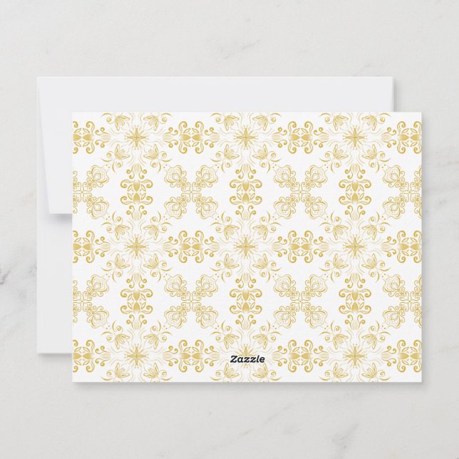 Flat Holiday Cards Feiertagskarte (Rückseite)