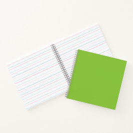 Flat Lime Green Background – School Texture Notizbuch