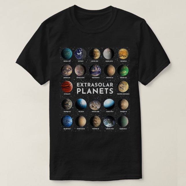 Flat Mars Society Planet Astronomie Mars Fu T-Shirt (Design vorne)