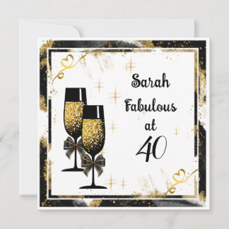 Flat Meilenstein Geburtstagskarte Feiertagskarte