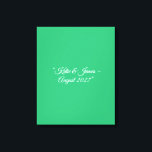 Flat Mint Green Background – Wedding Design Leinwanddruck<br><div class="desc">Soft mint green background for wedding invites, save-the-dates, menus, digital templates, and elegant summer events. Bring understated charm and fresh elegance to your wedding stationery with this Flat Mint Green Texture Background. Perfectly suited for spring and summer weddings—or anytime you want a hint of modern tranquility—this clean, matte texture offers...</div>