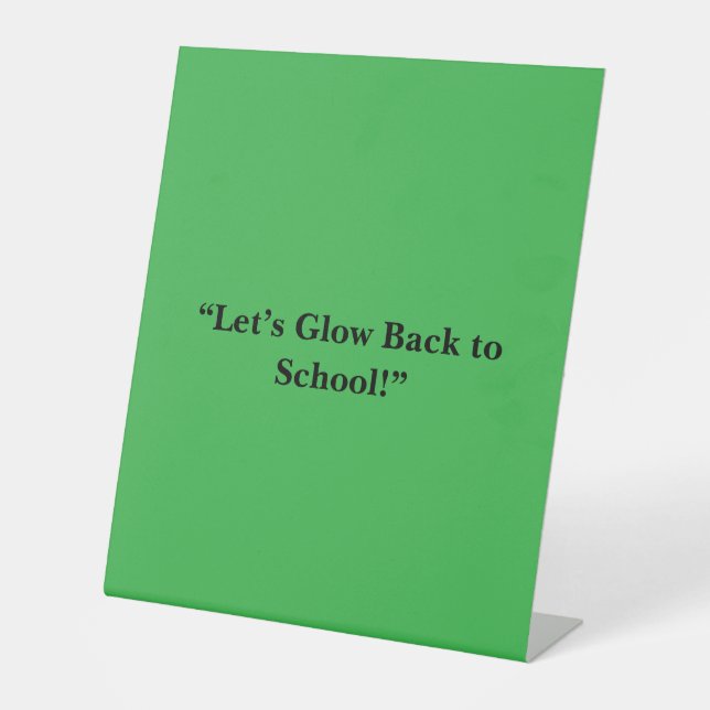 Flat Neon Green Background - Schultextur Sockelschild (Vorderseite)