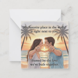 Flat Note Card Mitteilungskarte