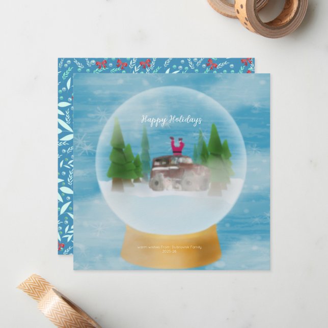 Flat Note Card Mitteilungskarte (Vorderseite/Rückseite Beispiel)