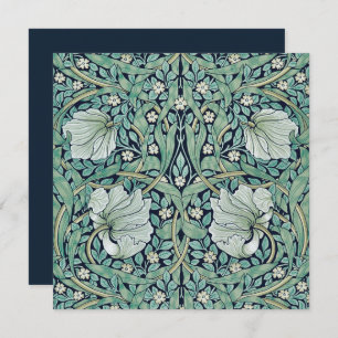 FLAT NOTE CARD : WILLIAM MORRIS : PIMPERNEL MITTEILUNGSKARTE