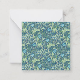 FLAT NOTE CARD : WILLIAM MORRIS : SEAWEED MITTEILUNGSKARTE