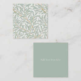 FLAT NOTE CARD : WILLIAM MORRIS : WILLOW MITTEILUNGSKARTE
