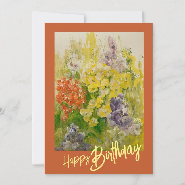 Flat-Note-Karte denken Dankeskarte (Vorderseite)