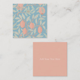 FLAT NOTECARD : WILLIAM MORRIS ; POMEGRANATE MITTEILUNGSKARTE